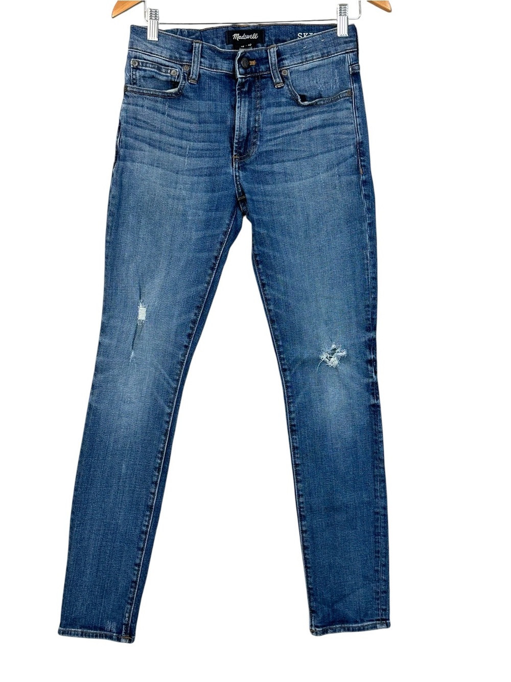 Madewell Womens 9" Mid-Rise Skinny Jeans Sz 29 Distressed Classic Streetwear